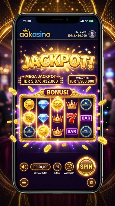 Layar utama aakasino — antarmuka bersih setelah instalasi